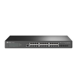 Switch administrable JetStream de 24 puertos Gigabit L2 con 4 ranuras 10GE SFP 24 puertos Gigabit RJ45 4 ranuras 10G SFP
