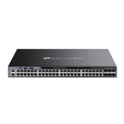 Omada 48-PortGigabit Stackable L3 Managed PoE Switch with 6 10GE SFP Slots