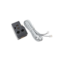 Protector para enchufe con salida única, circuito de 110 V/15 A, tornillo de retención, Telco RJ11 entrada/salida Protector para enchufe con salida única, circuito de 110 V/15 A, tornillo de retención, Telco RJ11 entrada/salida