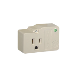 Protección para enchufe con salida única, circuito de 120 V / 15 A , tornillo de retención, corriente max 30 kA Protección para enchufe con salida única, circuito de 120 V / 15 A , tornillo de retención, corriente max 30 kA