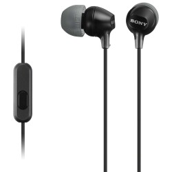 Audífonos Sony internos MDR-EX15AP Color Negro de silicona de ajuste seguro. (con micrófono) Audífonos Sony internos MDR-EX15AP Color Negro de silicona de ajuste seguro. (con micrófono)