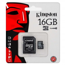 Memoria 16GB microSDHC Class 10 UHS-I 45MB/s Read Card + SD Adapter Memoria 16GB microSDHC Class 10 UHS-I 45MB/s Read Card + SD Adapter