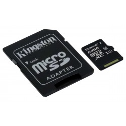 64GB microSDHC Class 10 UHS-I 45MB/s Read Card + SD Adapter 64GB microSDHC Class 10 UHS-I 45MB/s Read Card + SD Adapter