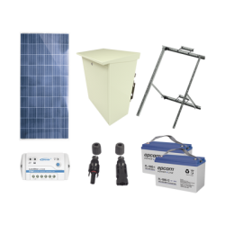 Kit de energía solar de 12 Vcd para alimentar radar de velocidad X-RADAR1 Kit de energía solar de 12 Vcd para alimentar radar de velocidad X-RADAR1