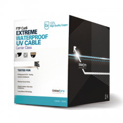 Bobina de cable UTP 305 Metros Cat6, Calibre 23, CLIMAS EXTREMOS, Color blanco, sin blindar, para intemperie Bobina de cable UTP 305 Metros Cat6, Calibre 23, CLIMAS EXTREMOS, Color blanco, sin blindar, para intemperie