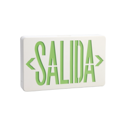 Letrero LED de SALIDA Universal con alto brillo/uso en pared, lateral o techo/Batería de Respaldo Incluida. Letrero LED de SALIDA Universal con alto brillo/uso en pared, lateral o techo/Batería de Respaldo Incluida.