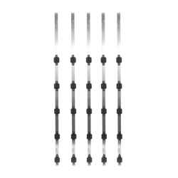 (5 Piezas) Poste de Paso de 1m para Cerca Electrificada de Tubo Galvanizado cal. 18 de 1"Diam. con 5 Aisladores Instalados. (5 Piezas) Poste de Paso de 1m para Cerca Electrificada de Tubo Galvanizado cal. 18 de 1"Diam. con 5 Aisladores Instalados.