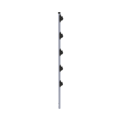 Poste de Paso de 1.2m para Cerca Electrificada.Tubo Galvanizado cal. 18 de 1"Diam. con Tapón y 5 Aisladores Instalados. Poste de Paso de 1.2m para Cerca Electrificada.Tubo Galvanizado cal. 18 de 1"Diam. con Tapón y 5 Aisladores Instalados.