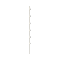 Poste con 6 Aisladores de PASO para Cerca Electrificada. Tubo Galva. de 1.4m, cal. 18 de 1" Diam. + Pintura Blanca. Poste con 6 Aisladores de PASO para Cerca Electrificada. Tubo Galva. de 1.4m, cal. 18 de 1" Diam. + Pintura Blanca.