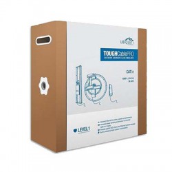 Bobina de cable de 305 metros, Cat5e exterior blindado color negro, ideal para proteger tu red de ambientes extremos y descargas Bobina de cable de 305 metros, Cat5e exterior blindado color negro, ideal para proteger tu red de ambientes extremos y descargas