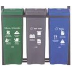 PUNTO ECOLOGICO 3 CANECAS 35 LTS (CANECAS TAPA VAIVEN GRIS, VERDE Y AZUL) PUNTO ECOLOGICO 3 CANECAS 35 LTS (CANECAS TAPA VAIVEN GRIS, VERDE Y AZUL)