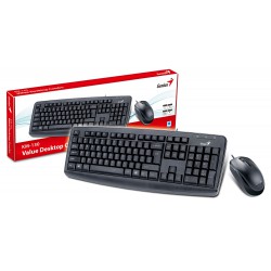 Combo Teclado Genius+Mouse KM-130 USB Negro (SS130+DX-120)