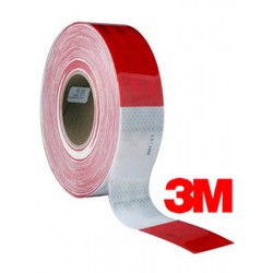 Cinta Conspicuity Rojo/Blanco 983-32 5CM X 45.7 MT Lámina Reflectiva para Camiones Cinta Conspicuity Rojo/Blanco 983-32 5CM X 45.7 MT Lámina Reflectiva para Camiones