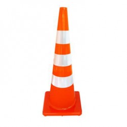 Cono Base Cuadrada En Pvc De 90 Cm (Todo Naranja) (Con 3 Reflectivos Grado Ingenieria Comercial) Cono Base Cuadrada En Pvc De 90 Cm (Todo Naranja) (Con 3 Reflectivos Grado Ingenieria Comercial)