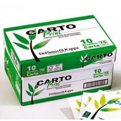 Caja Resmas de Papel Carta X 10 unidades 75 gr Caja Resmas de Papel Carta X 10 unidades 75 gr