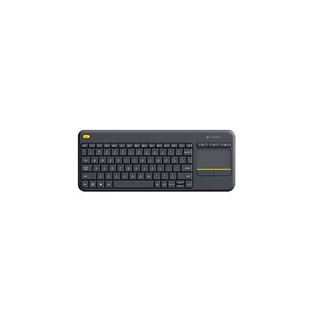 Teclado Logitech K400 Plus con touchpad para TV conectada a PC