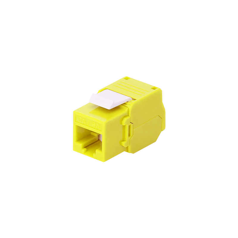 ᐅ Módulo Jack Keystone Cat6A (toolless) - Color Amarillo de Linkedpro ...