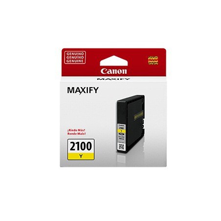 Cartucho de Tinta Pigmentada Amarilla Canon PGI-2100 Y - 1 Unidad